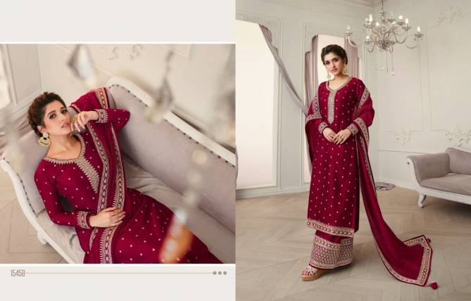 Super Hit 15451 To 15459 Series Georgette Heavy Embroidery Salwar Kameez Collection